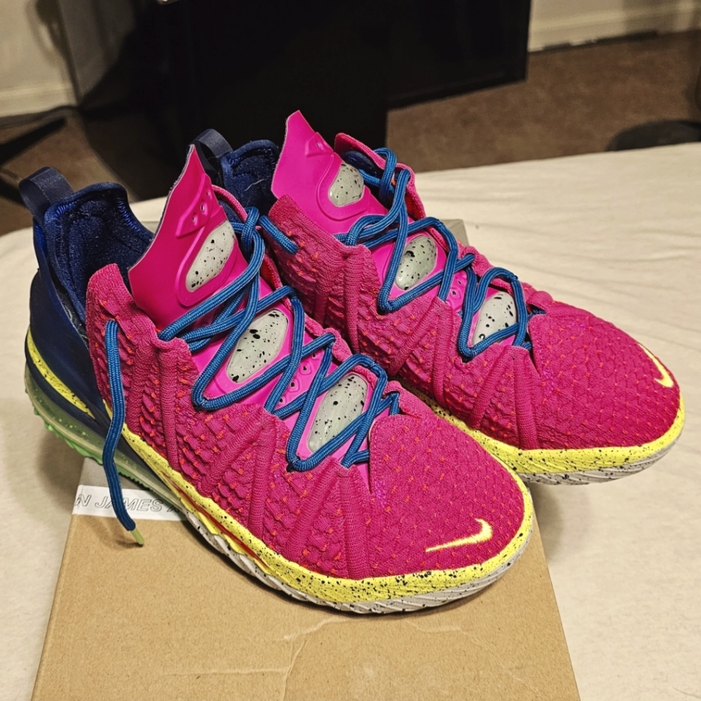 Pink Nike LeBron XVIII Size 9